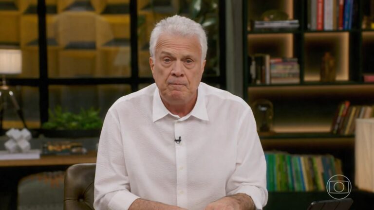 Foto do apresentador Pedro Bial