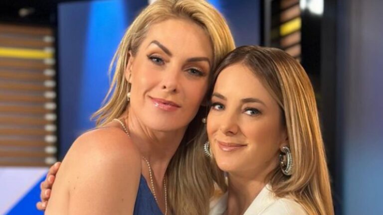 Foto de Ana Hickmann e Ticiane Pinheiro se abraçando