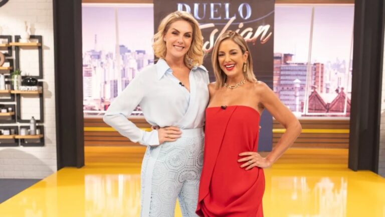 Foto de Ana Hickmann e Ticiane Pinheiro no Hoje em Dia