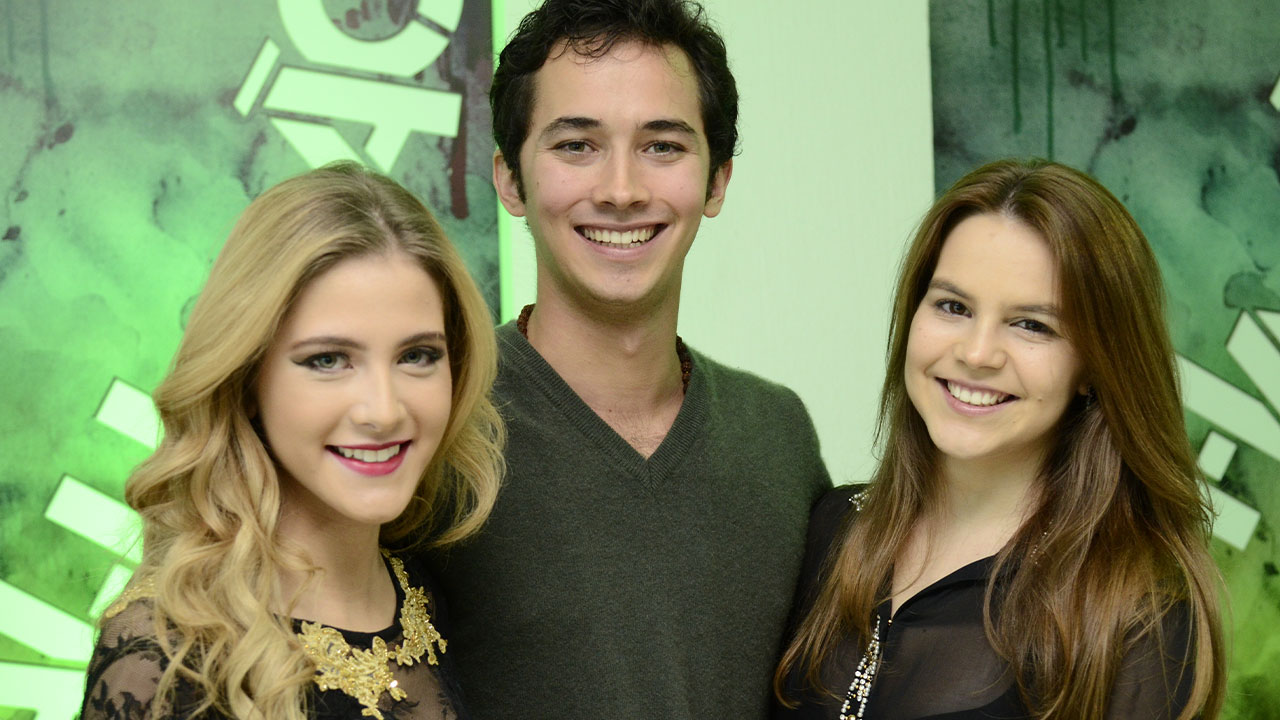 Hanna Rommanazzini, Gabriel Falcão e Bianca Salgueiro, atores do elenco de Malhação 2013