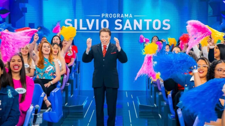 Foto de Silvio Santos no SBT; apresentador era fã da série Breaking Bad