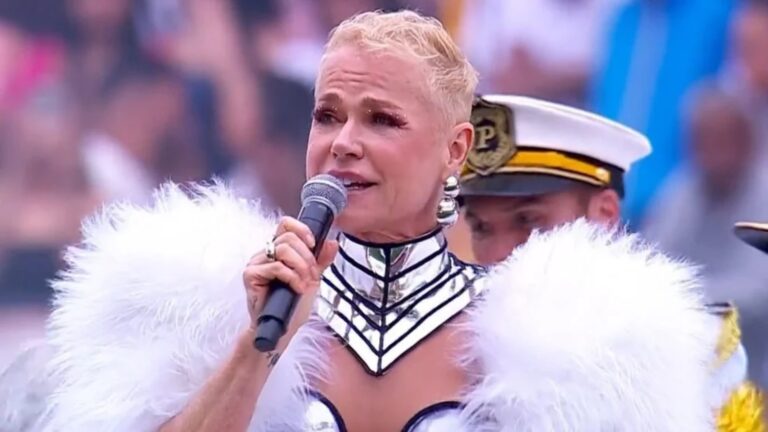 Foto de Xuxa em futebol do Criança Esperança