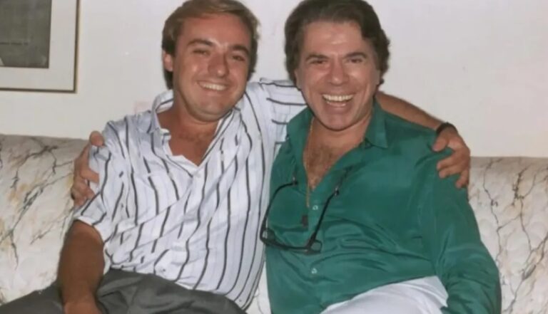 Foto de Gugu Liberato e Silvio Santos