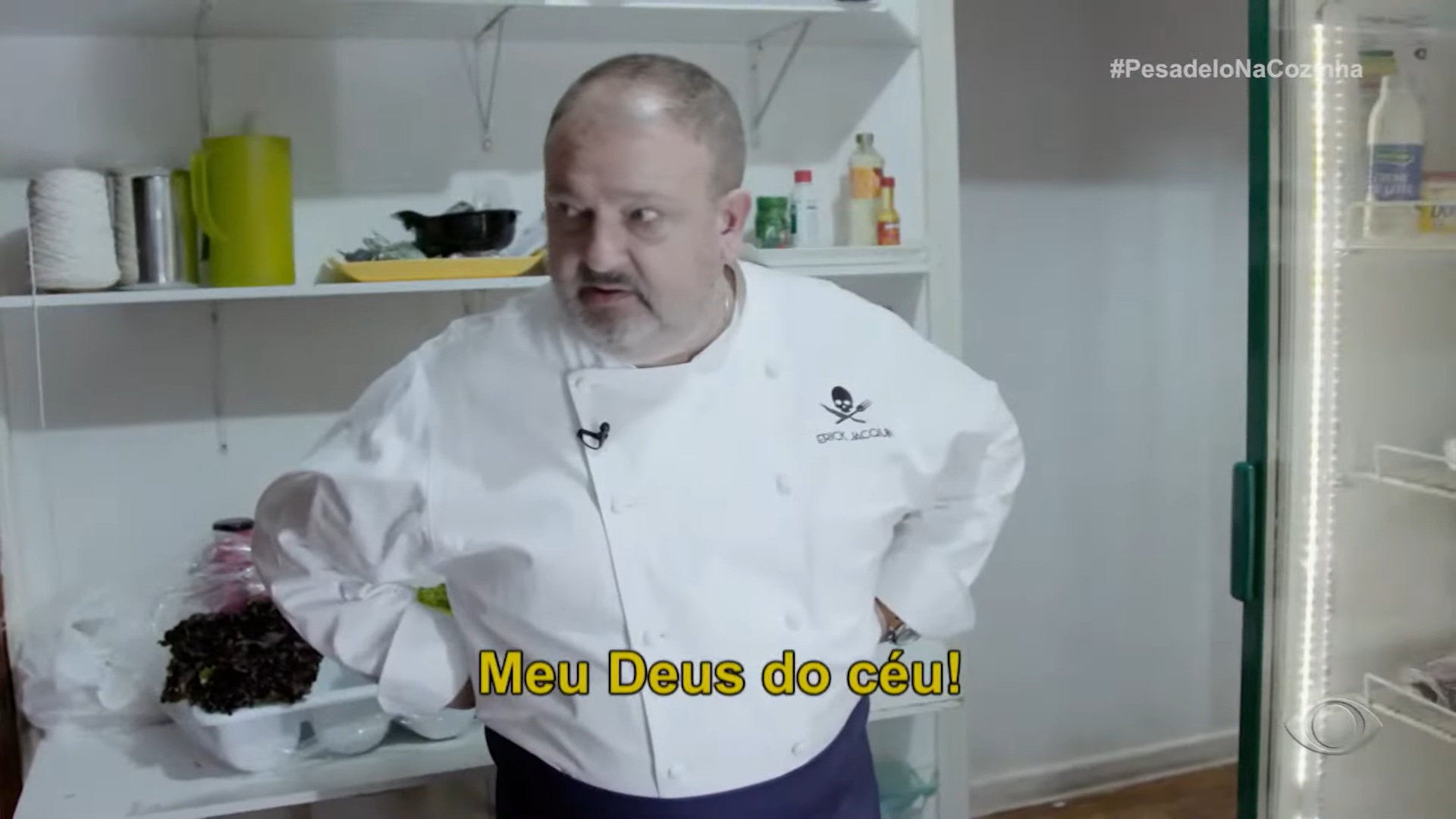 Foto de Erick Jacquin no programa Pesadelo na Cozinha