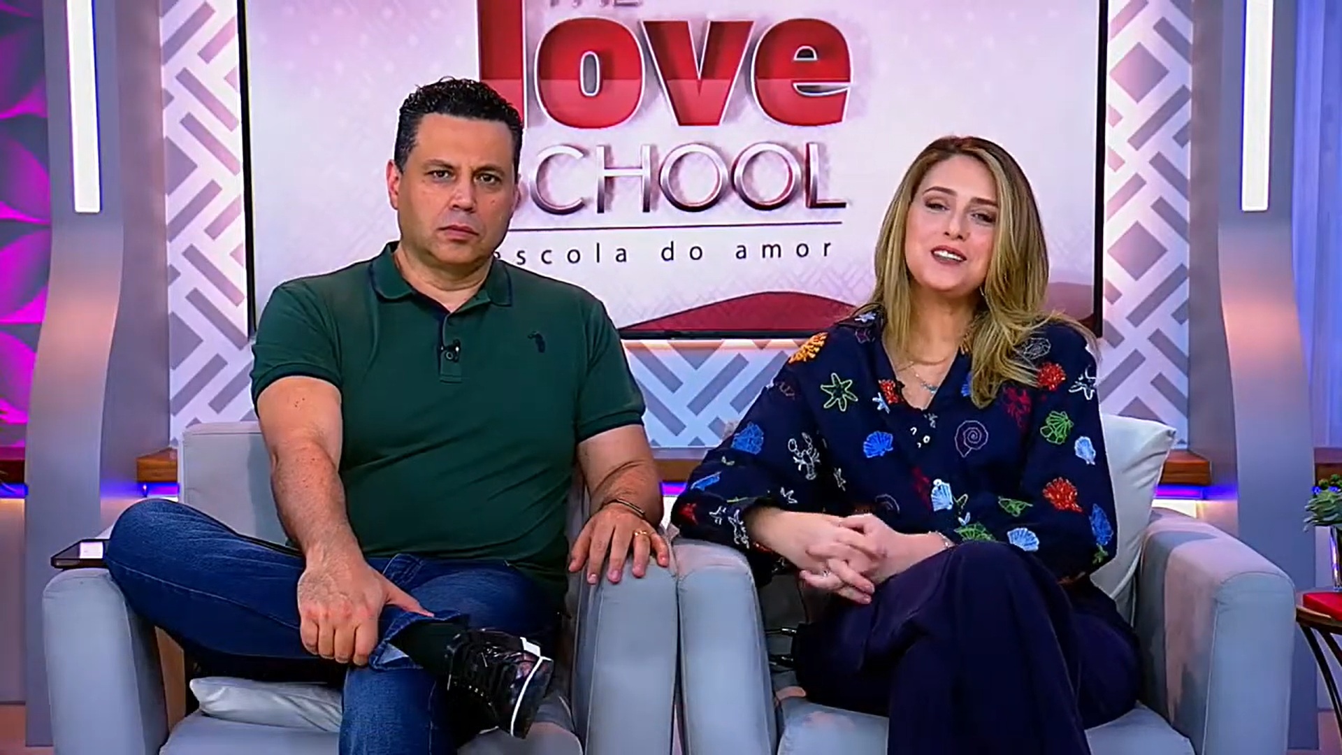 Foto de Renato Cardoso e Cristiane Cardoso durante o The Love School