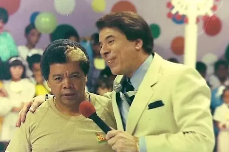 Foto de Roque e Silvio Santos