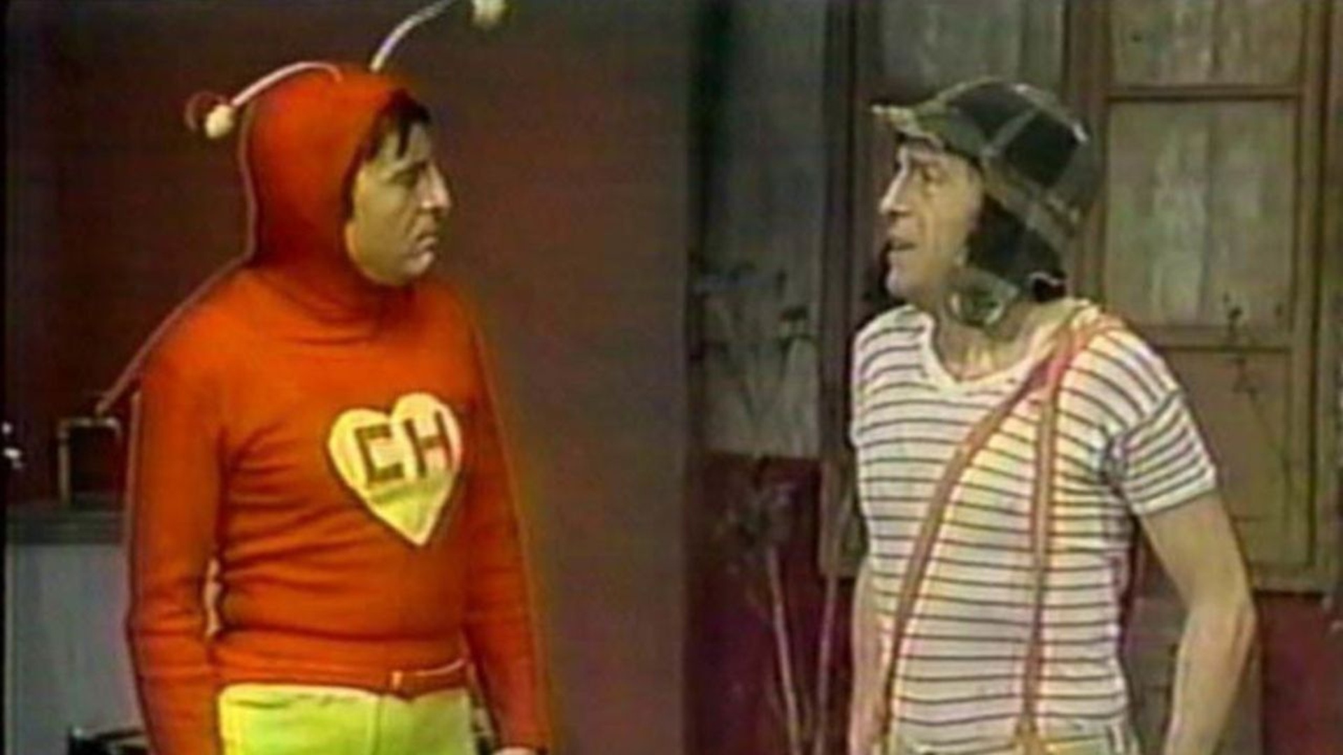 Foto dos personagens Chapolin e Chaves