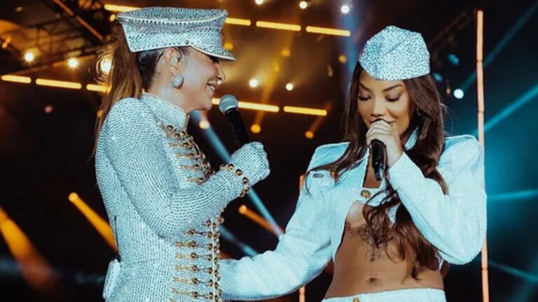 Foto de Ivete Sangalo e Ludmilla no clipe de Macetando