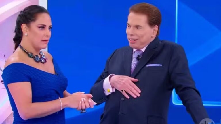 Foto de Silvia Abravanel e Silvio Santos