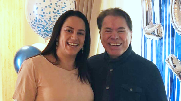 Foto de Silvia Abravanel e Silvio Santos