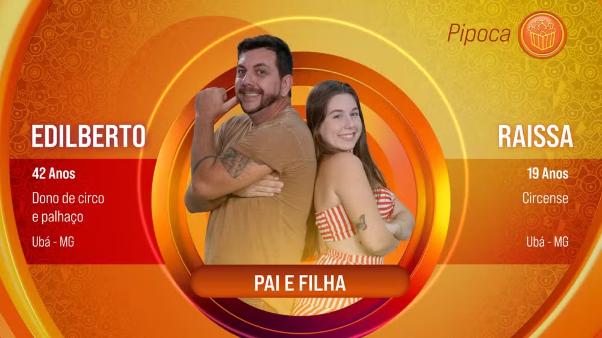 Foto de Edilberto e Raissa no BBB 25