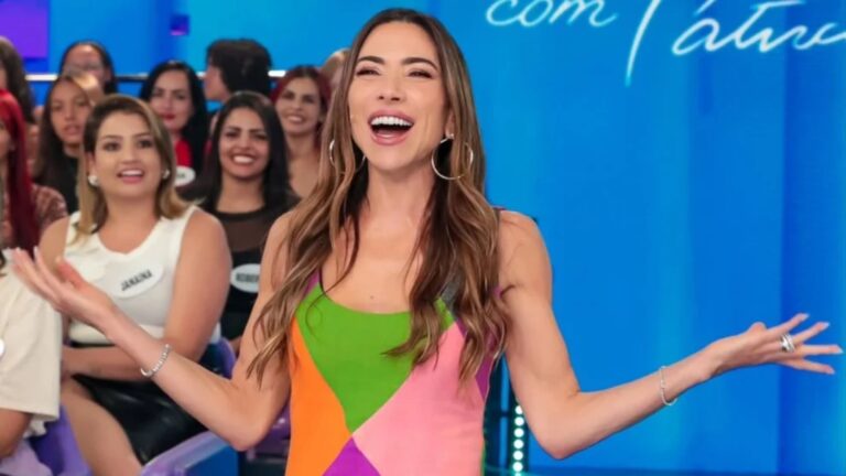 Foto de Patricia Abravanel no Programa Silvio Santos