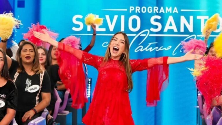 Foto de Patricia Abravanel no Programa Silvio Santos