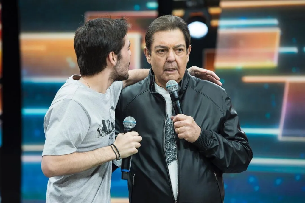 Foto de Faustão e João Silva