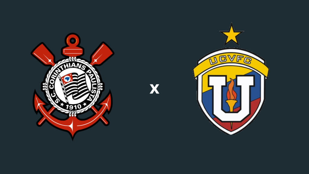 Foto dos escudos de Corinthians e Universidad Central