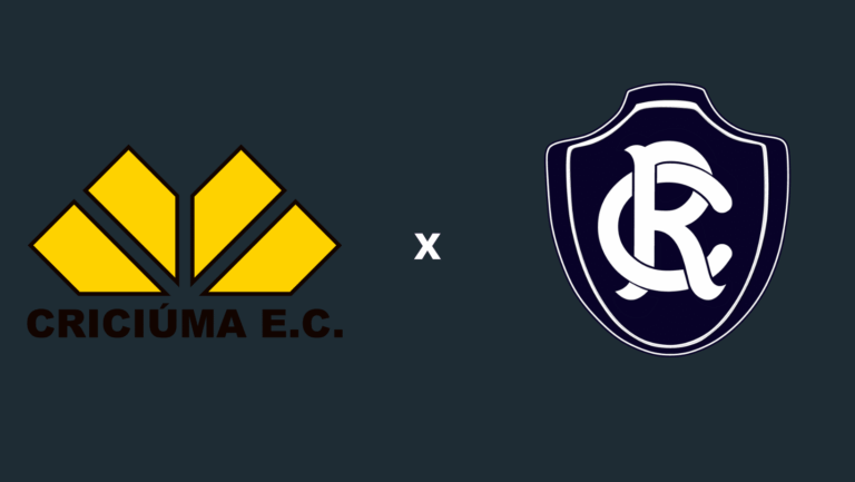 Foto dos escudos de Criciúma e Remo, que se encontram na Série B