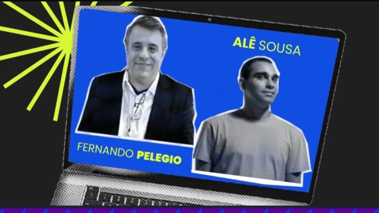 Foto de Fernando Pelegio e Alexandre Sousa, ex-diretores do SBT e da Record