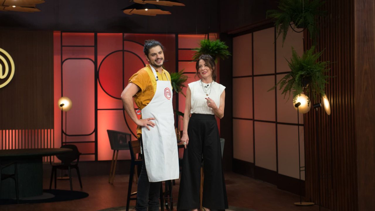 Mohamad Hindi e Ana Paula Padrão no MasterChef (foto: Carlos Reinis/Band)