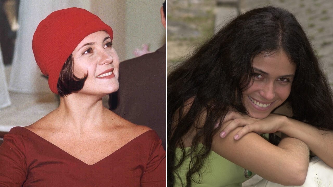 Imagem com montagem das fotos das atrizes Adriana Esteves (Catarina) e Giovanna Antonelli (Jade)