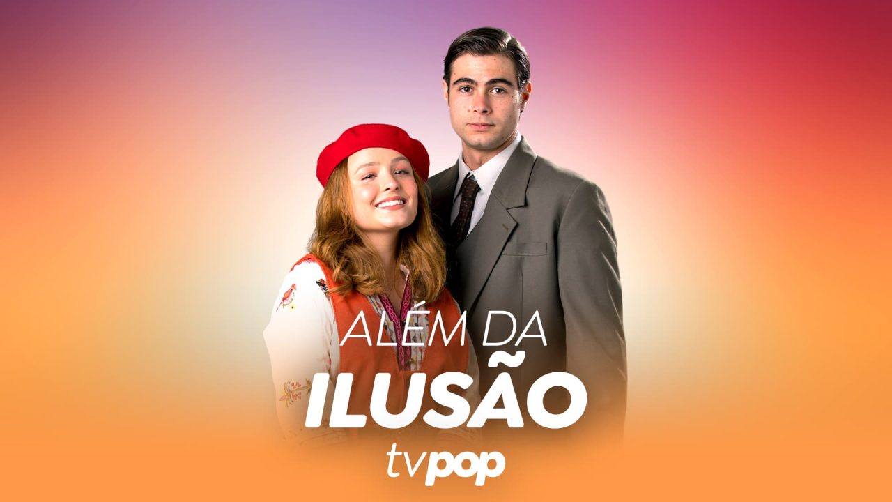 Imagem com arte da novela Além da Ilusão, novela das seis da Globo