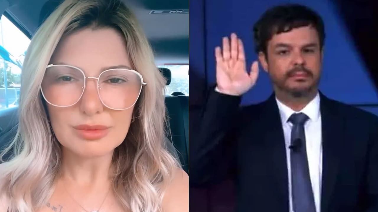 Imagem com montagem das fotos de Antonia Fontenelle e Adrilles Jorge