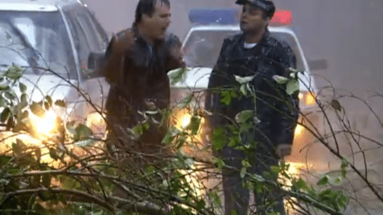 Ao tentar voltar para o Rio de Paraty, Antenor se depara com a estrada bloqueada em Paraíso Tropical