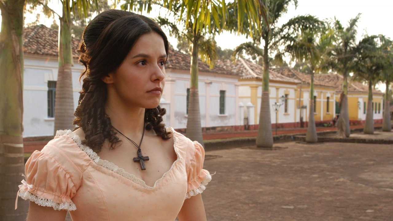 Imagem com foto da atriz Bianca Rinaldi, protagonista de A Escrava Isaura