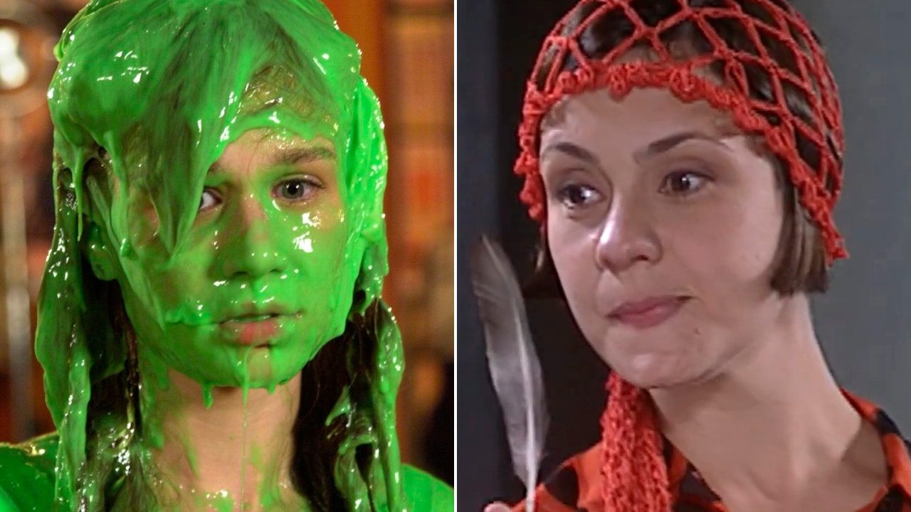 Mariana Ximenes e Adriana Esteves em Chocolate com Pimenta (2003) e O Cravo e a Rosa (2000); Globo definiu esquema de exibição dos folhetins (foto: Reprodução/Globo)