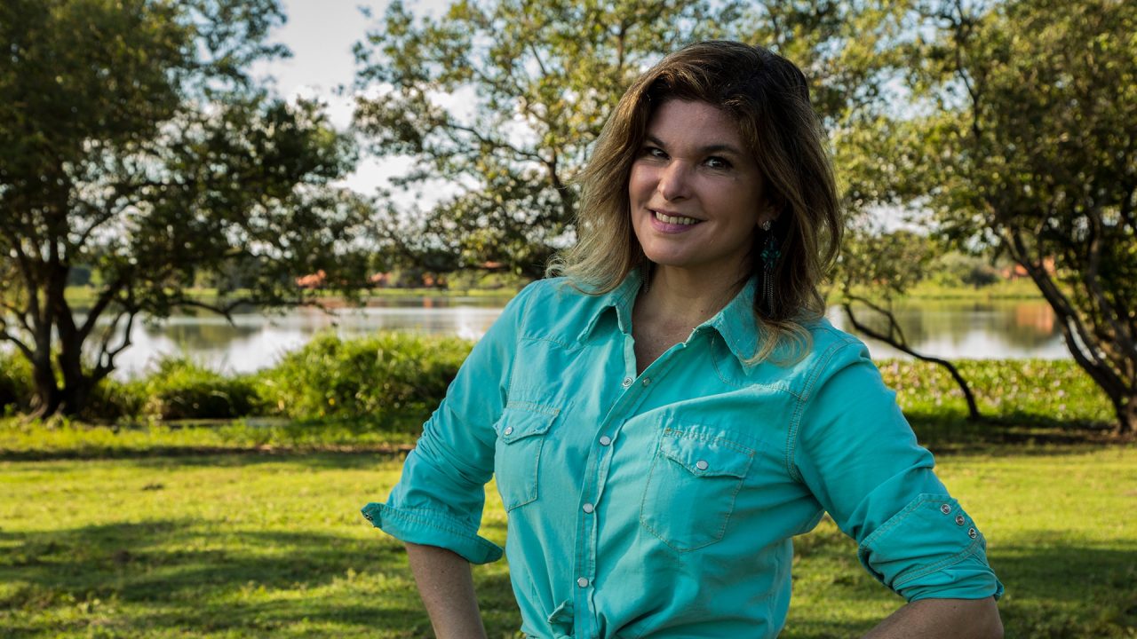 Cristiana Oliveira interpretou a protagonista de Pantanal na primeira versão da novela (foto: Globo/Gabriel Nascimento)