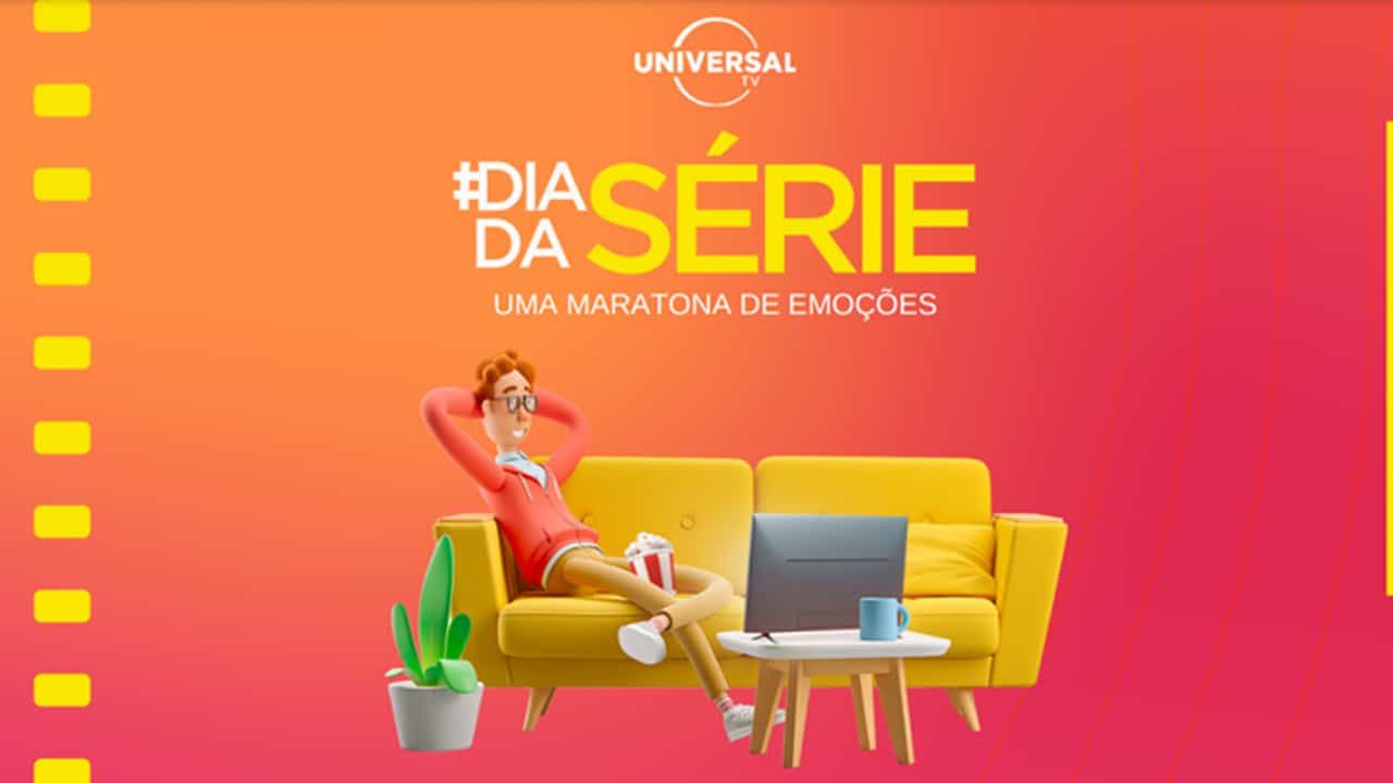 Imagem com foto promocional do Dia da Série do Universal TV