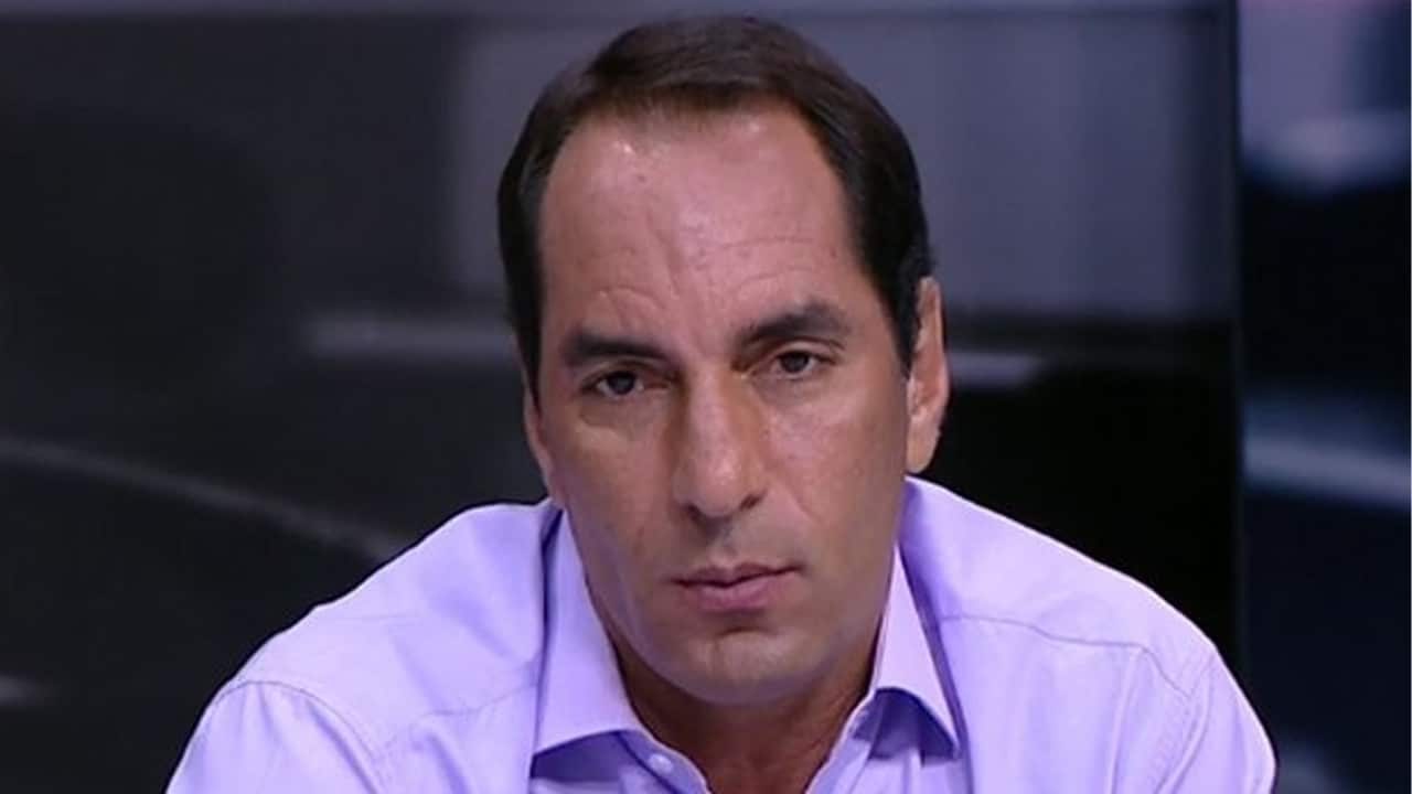 Imagem do ex-jogador Edmundo em um dos programas do Fox Sports