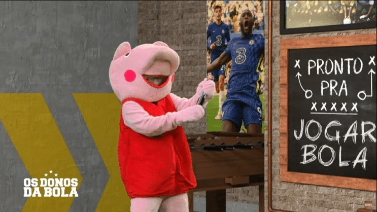 Craque Neto se vestiu de Peppa Pig