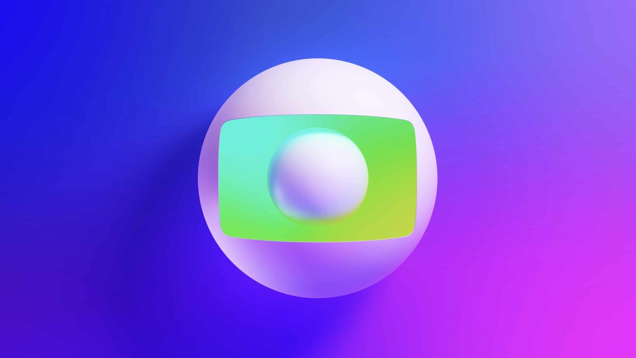 Imagem com logotipo da Globo com novo visual