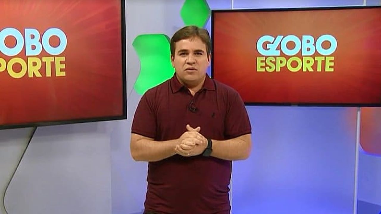 Apresentador eventual do Globo Esporte, Danilo Ribeiro chegou a ser colocado no oxigênio (foto: Reprodução/TV Bahia)