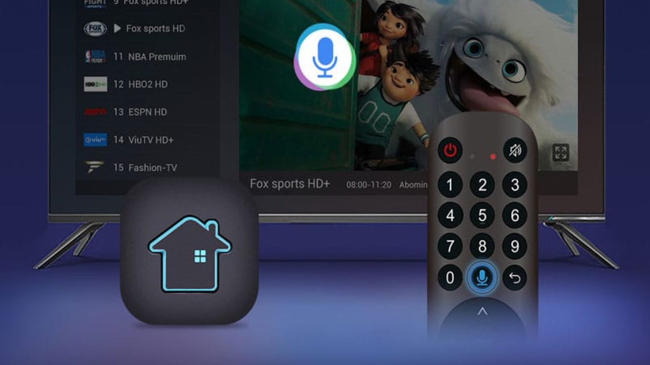 Imagem com foto do modelo pirata de TV box HTV