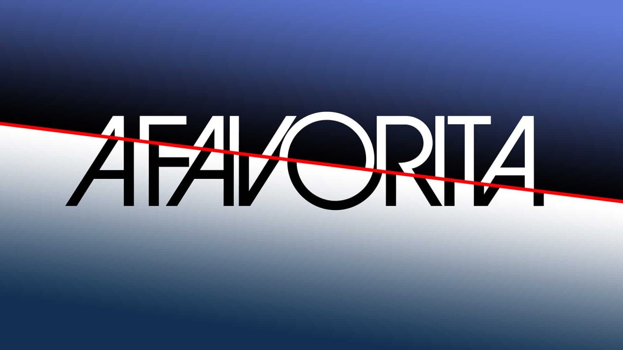 Imagem com logotipo da novela A Favorita