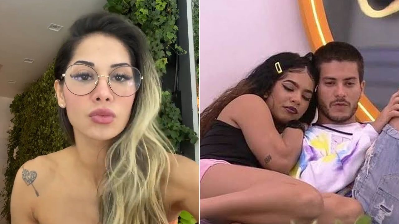 Imagem com montagem das fotos de Maíra Cardi, Maria e Arthur Aguiar