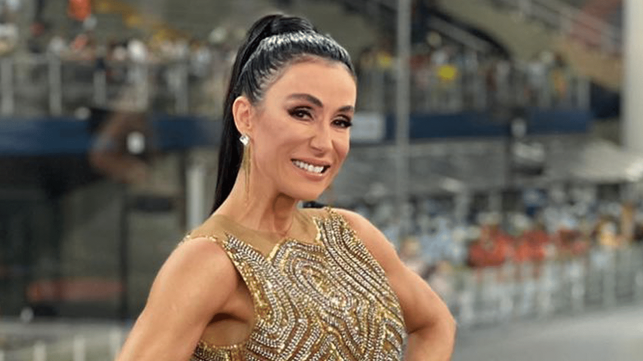 Imagem com foto de Michelle Barros, nova contratada do SBT