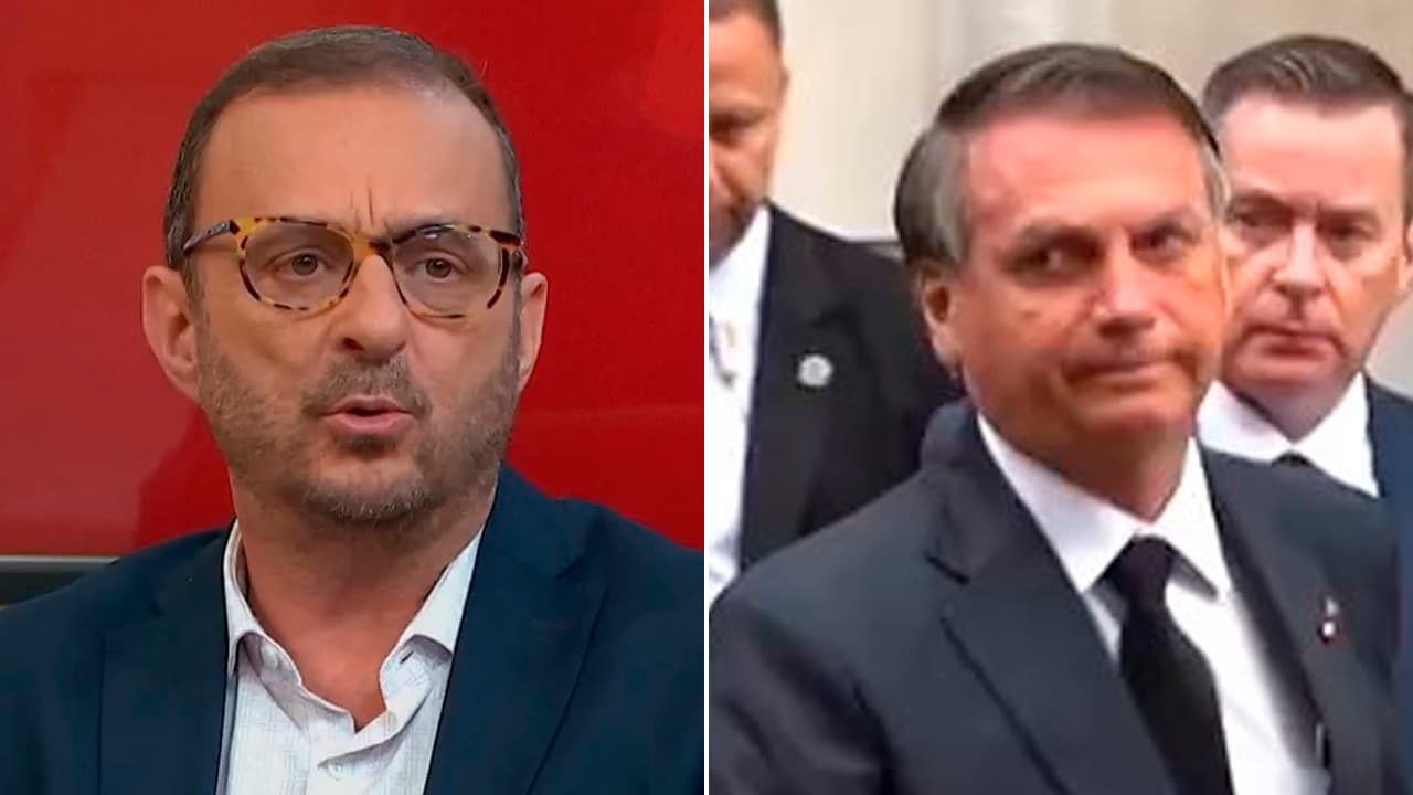 Imagem com montagem das fotos de Octavio Guedes e Jair Bolsonaro