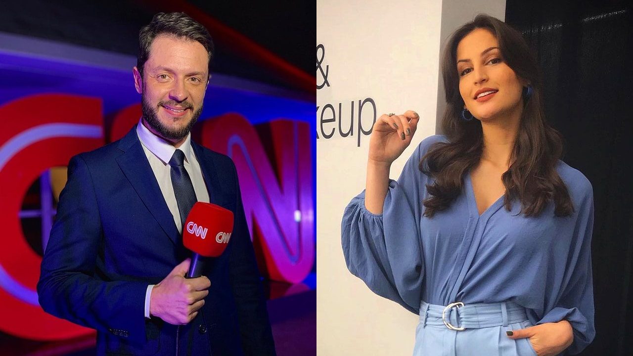 Renan Fiuza e Iara Oliveira não estavam em horário de trabalho na CNN Brasil (foto: Reprodução)