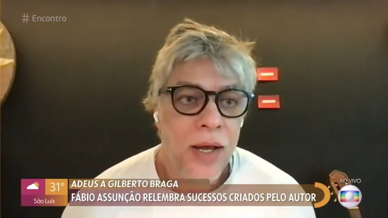 Imagem de Fábio Assunção durante participação no Encontro