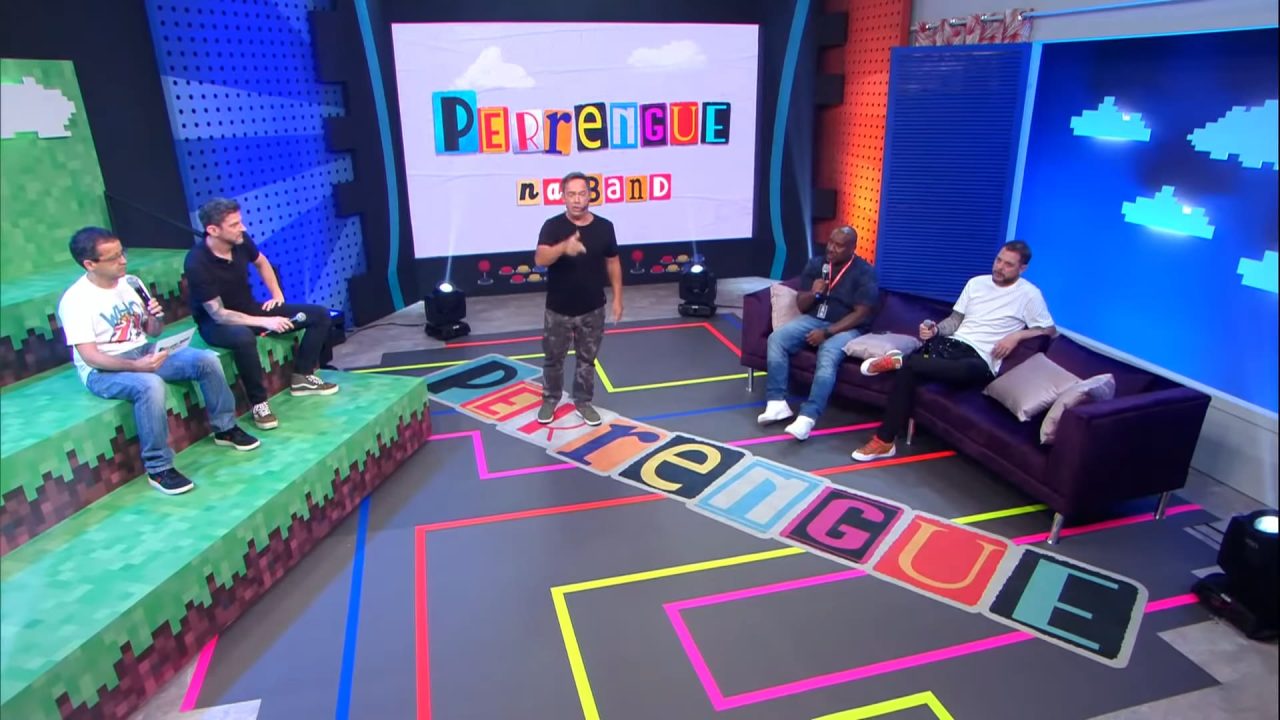 Imagem do cenário do programa Perrengue na Band