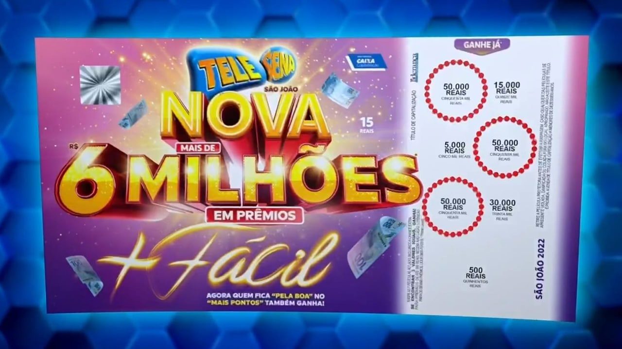 Imagem com foto da Tele Sena de São João de 2022