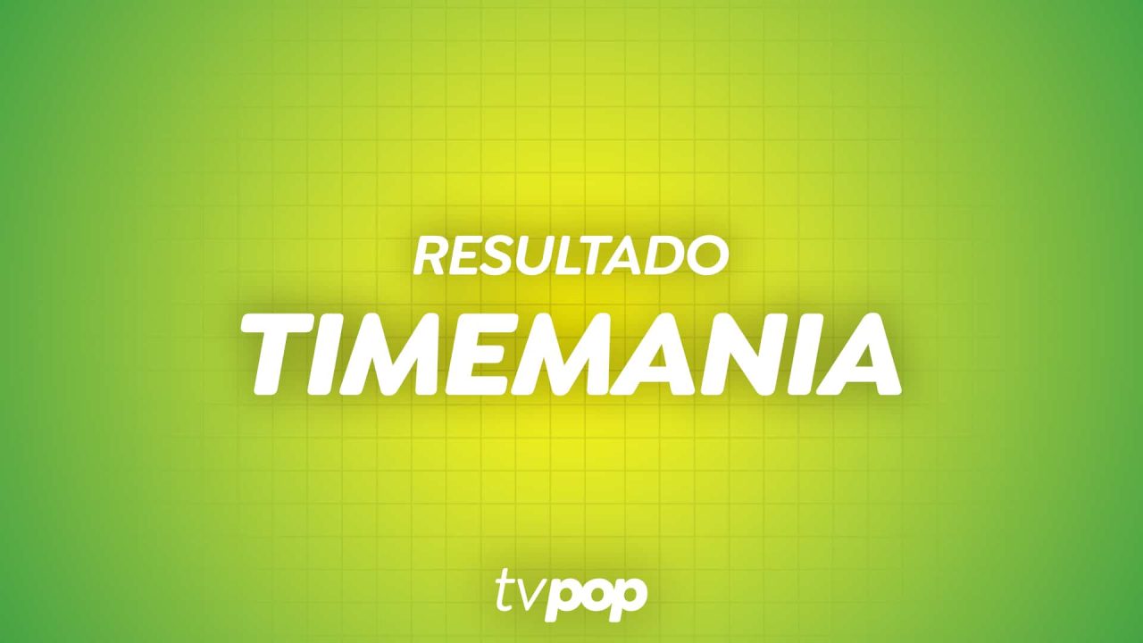 Imagem com logotipo do sorteio da loteria Timemania, da Caixa