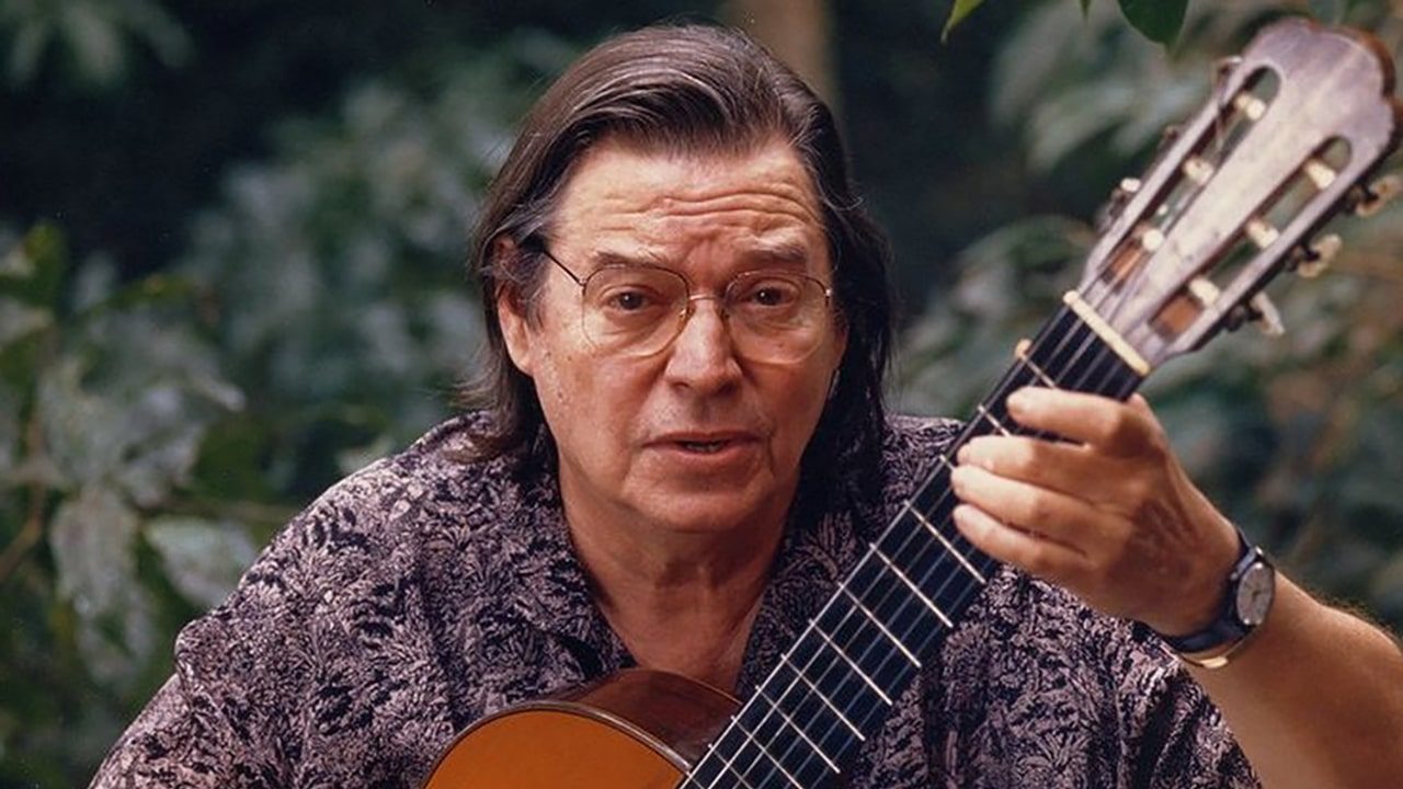 Imagem com foto do compositor Tom Jobim