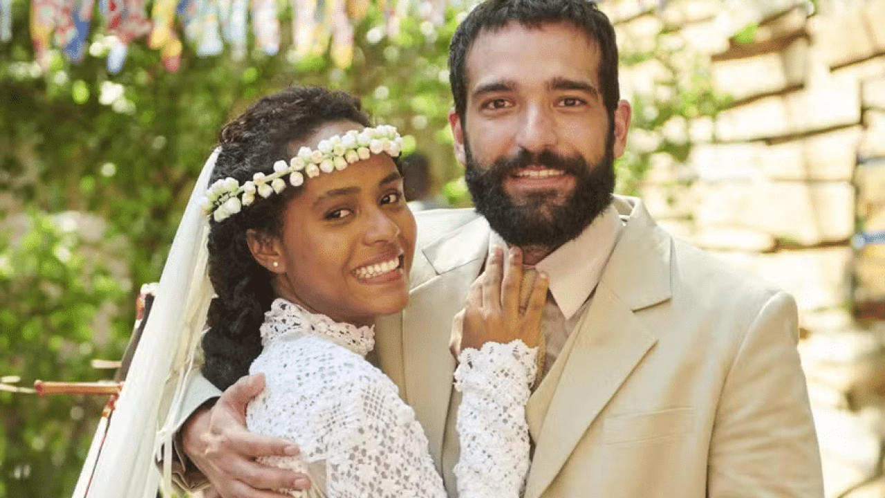 Zé Inocêncio finalmente se casa com sua Maria Santa em Renascer