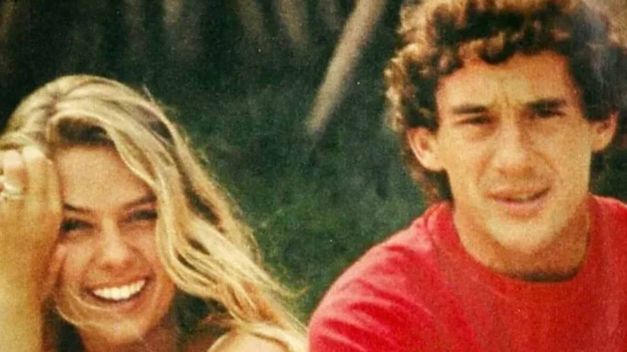 Foto de Adriana Galisteu e Ayrton Senna