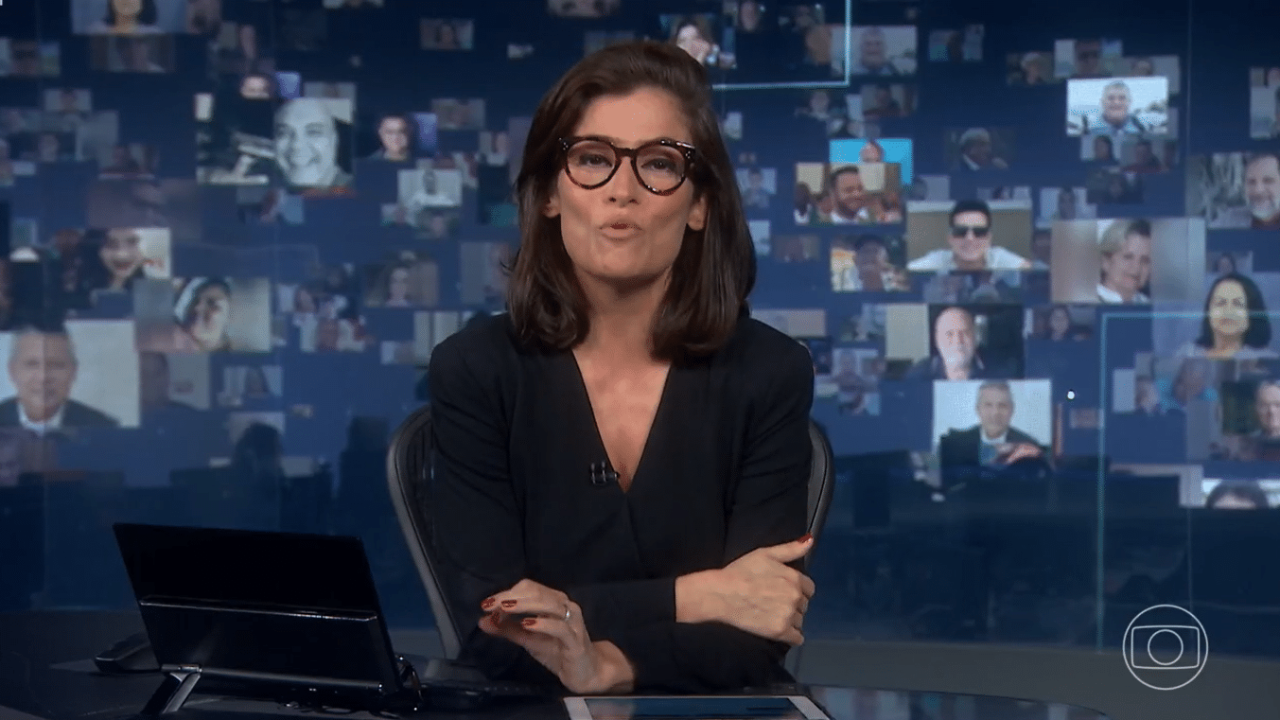 Após ausência, Renata Vasconcellos voltou ao Jornal Nacional