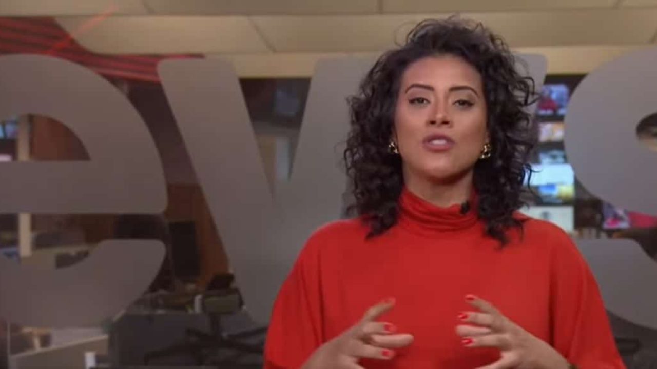 Foto de Aline Midlej, apresentadora da GloboNews