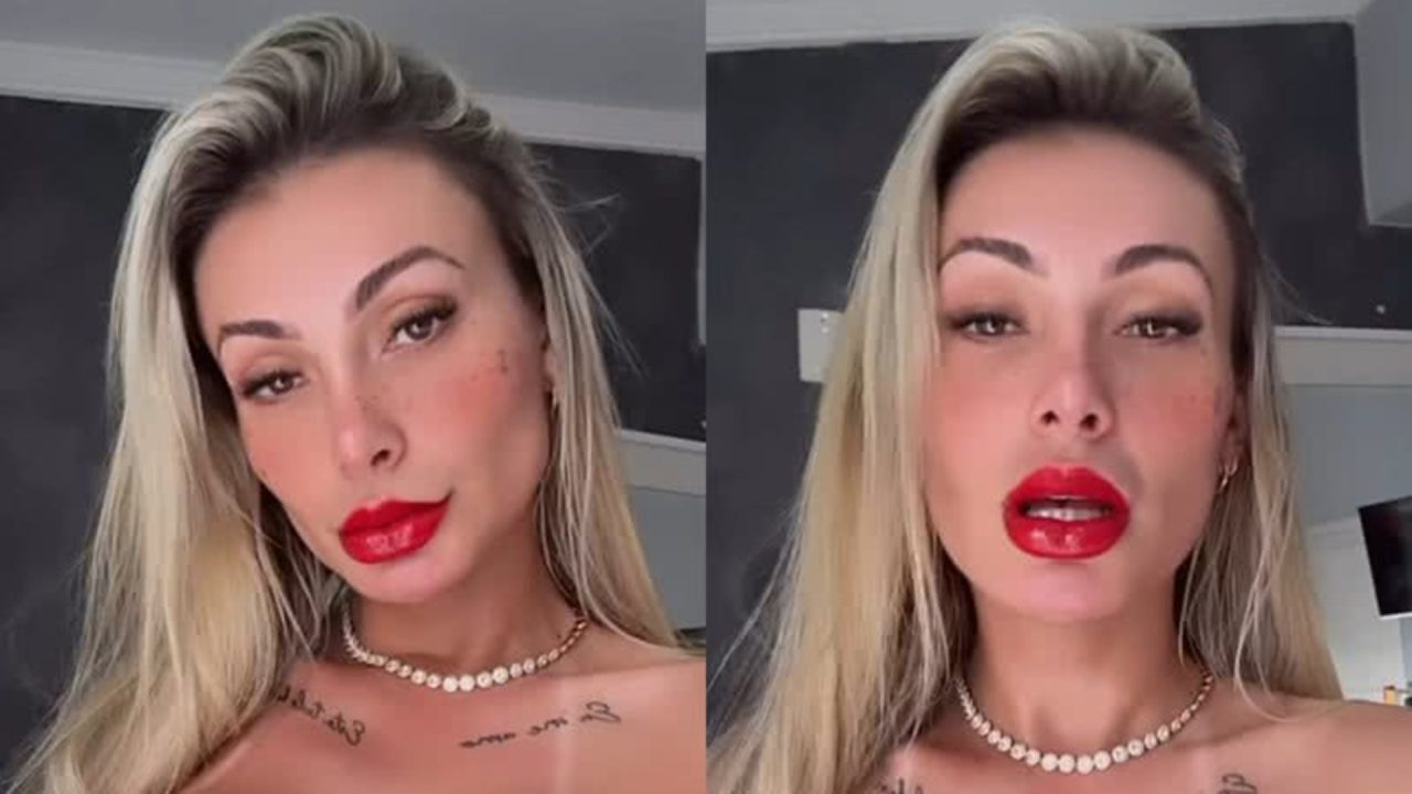 Foto de Andressa Urach com procedimentos estéticos